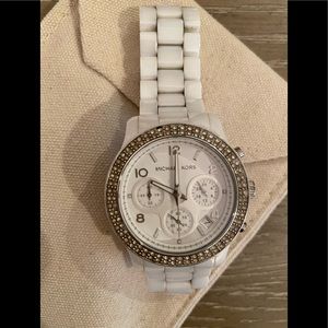 Micheal Kors White Ceramic Watch